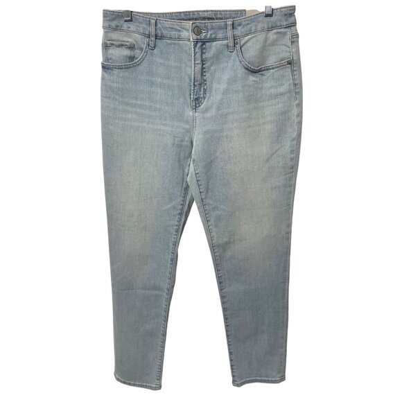 Chico's So Slimming Girlfriend Jeans Slim Ankle Leg Size 0.5 US 6 Indigo Wash - Picture 2 of 8